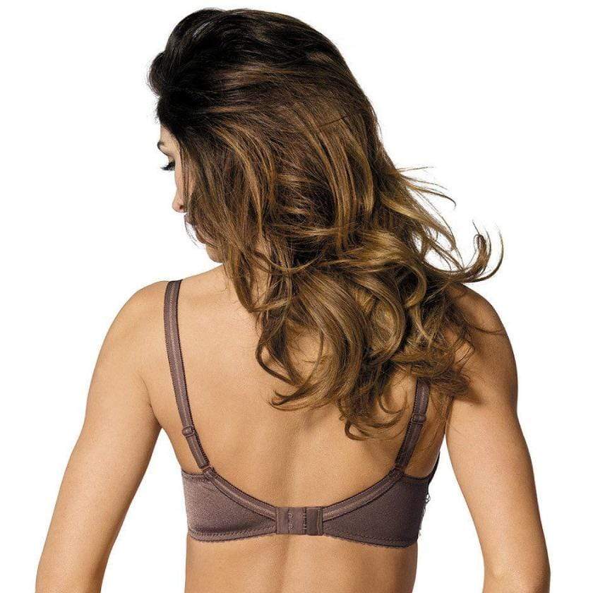 Sheer Mesh Balconette Bra Gorteks Pamela Mocha
