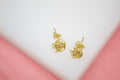 18K Gold Filled Golden Wire Knot Stud Earrings (J180)-0