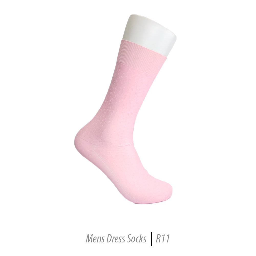 Men's Short Nylon Socks R11 - Pink-1