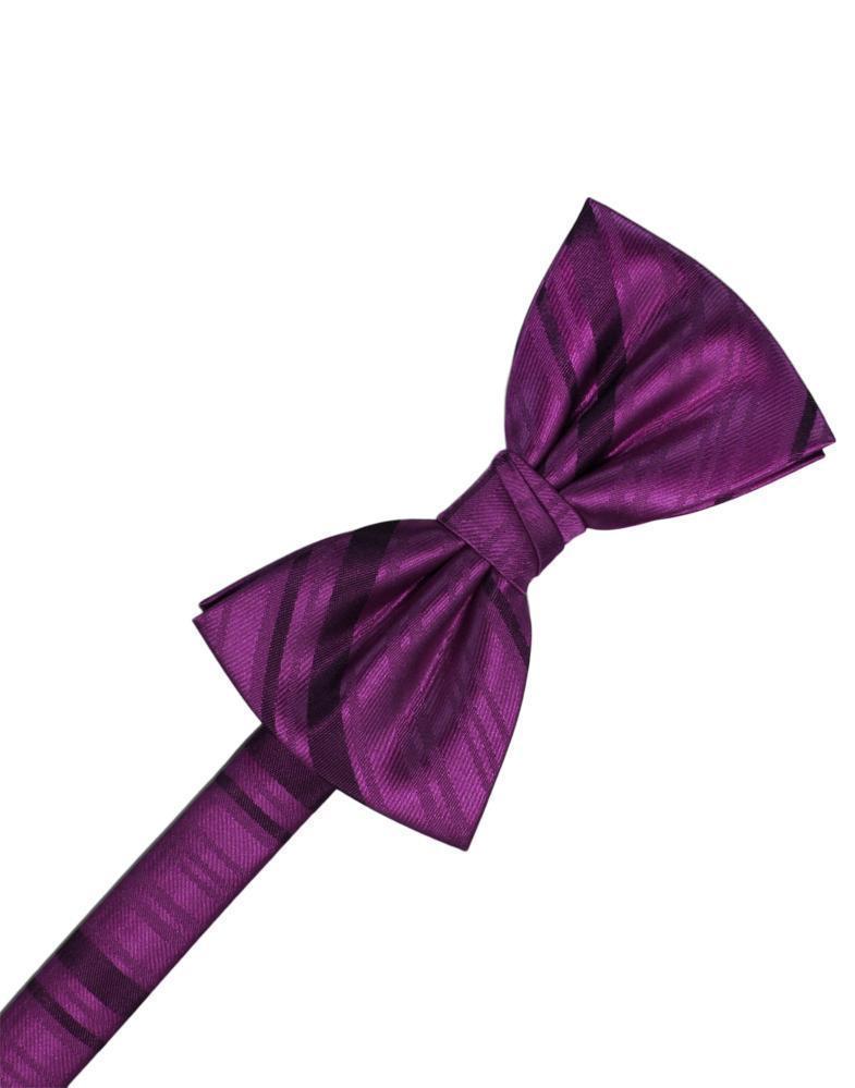 Striped Satin Kids Bow Tie