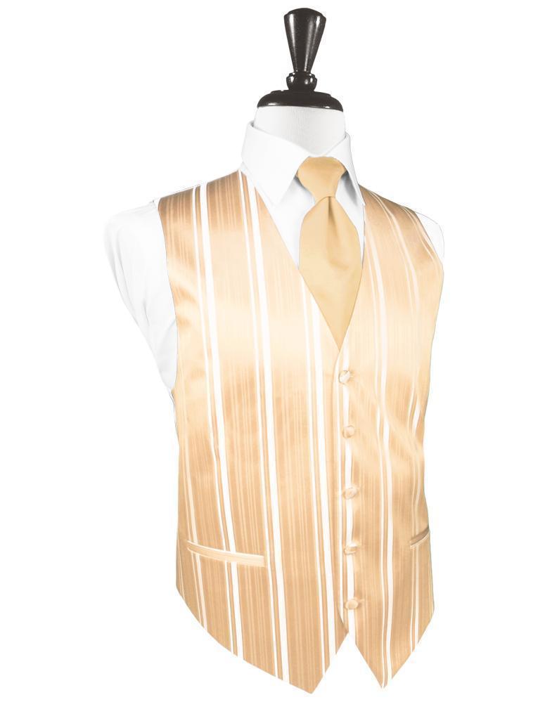 Striped Satin Tuxedo Vest 2-5