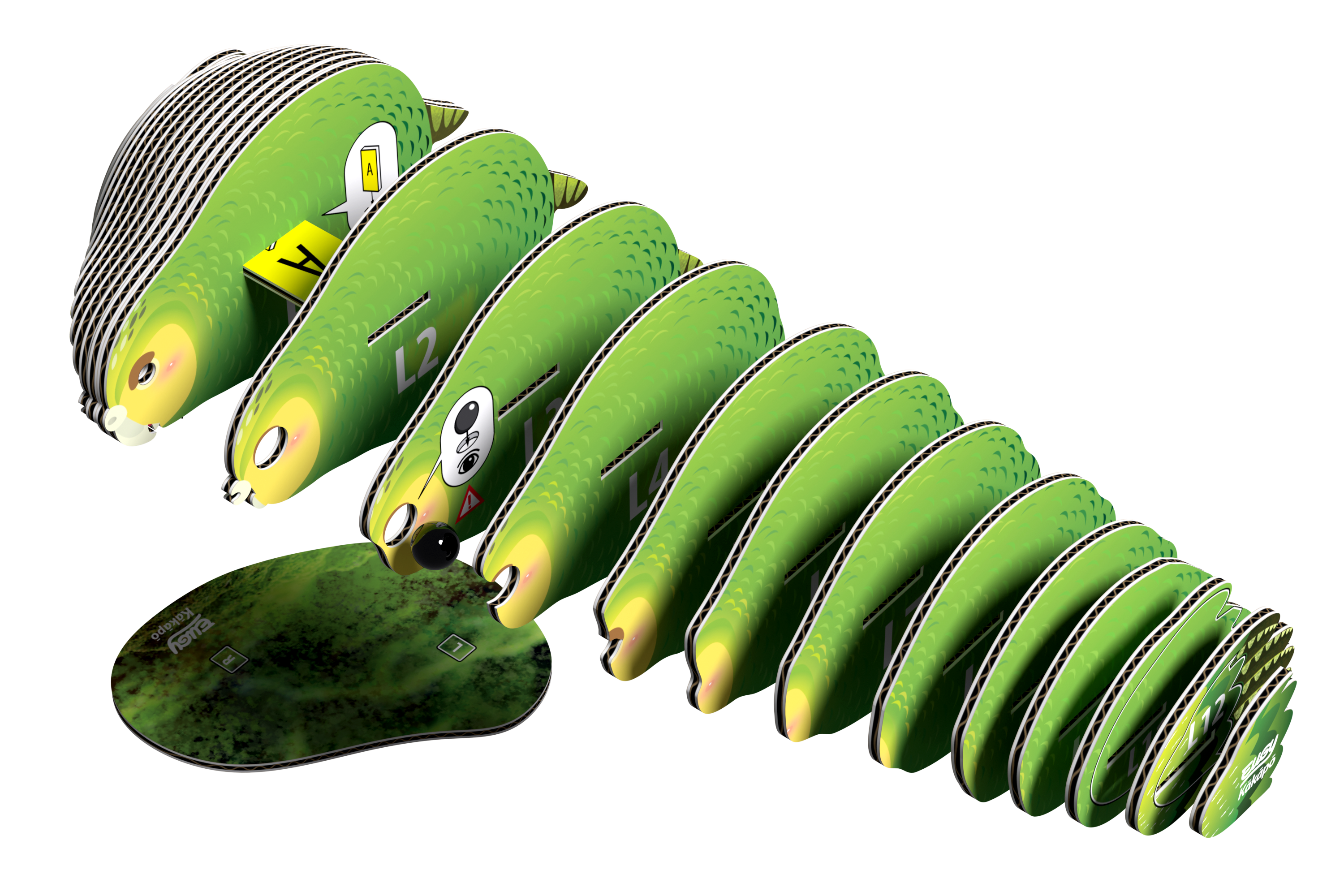 EUGY Kakapo 3D Puzzle-3