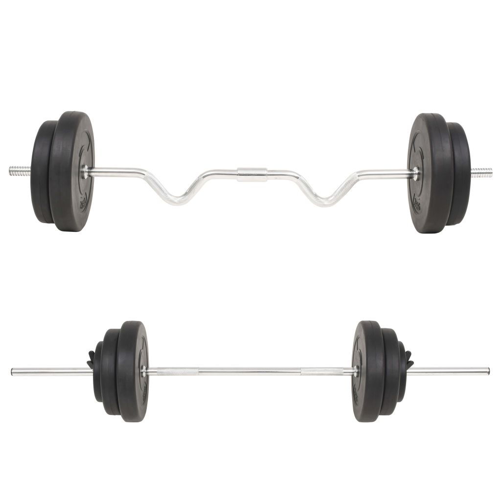 vidaXL Barbell Set 66.1 lb