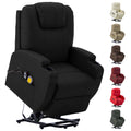 vidaXL Power Lift Recliner Electric Lift Chair for Home Theater Faux Leather-5