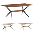 vidaXL Dining Table Kitchen Table Dining Room Dinner Table Solid Mango Wood