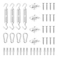 vidaXL Shade Sail Hardware Kit Sunshade Installation 12 Piece Stainless Steel
