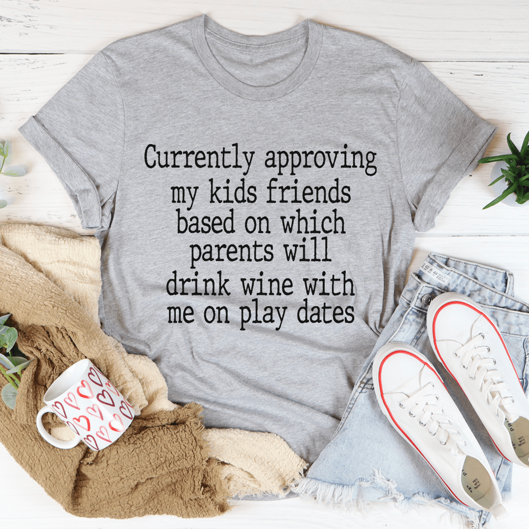 Wine Play Dates Tee