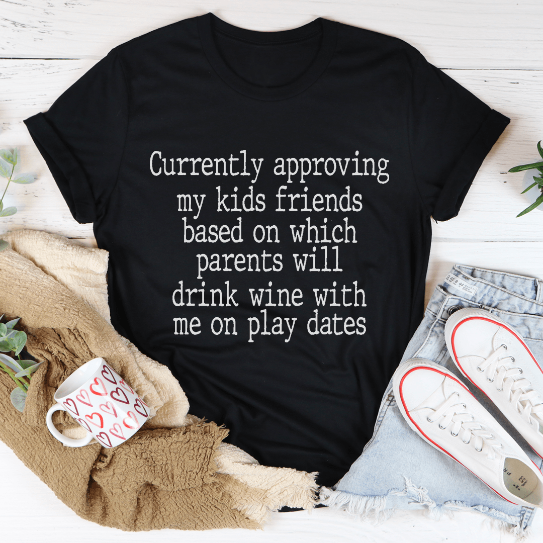 Wine Play Dates Tee