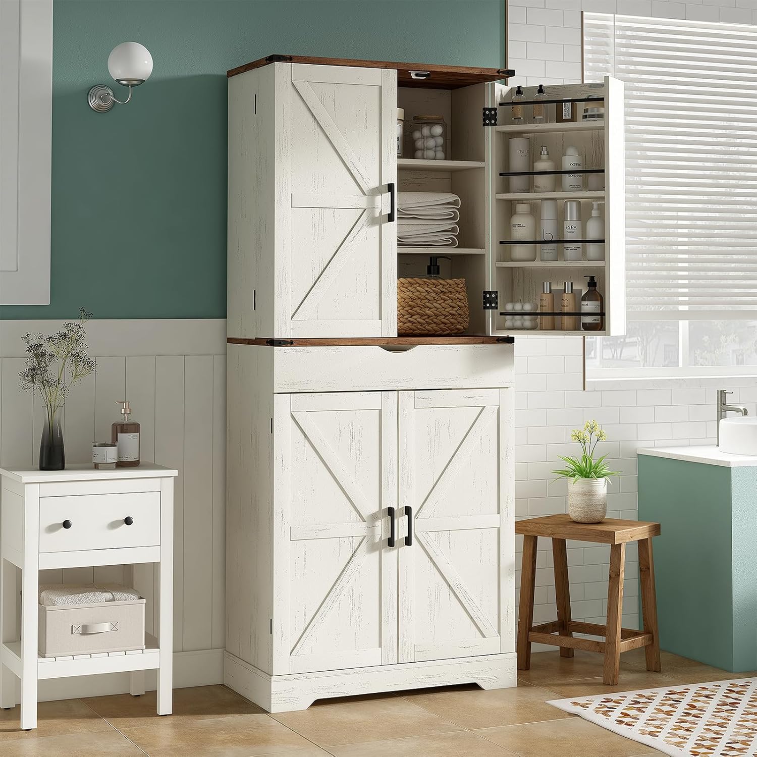 Vektaya US-SC001  72'' Tall Kitchen Storage Pantry Cabinet-4