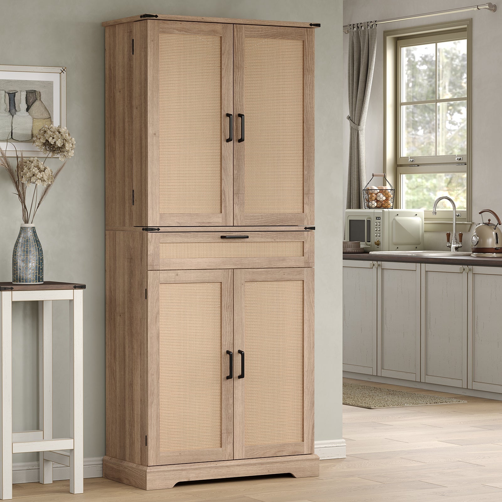 Vektaya US-SC001  72'' Tall Kitchen Storage Pantry Cabinet-6