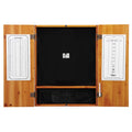 Viper Razorback Sisal Dartboard, Metropolitan Oak Cabinet, Underground The Raven Steel Tip Darts & Shadow Buster Dartboard Lights